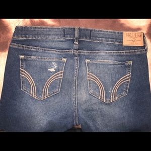Distressed Hollister Boot Cut Jeans